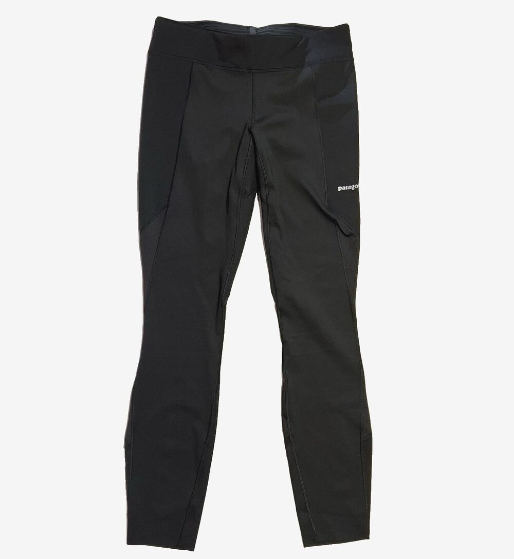 NWT Patagonia Womens Endless Run Tights Active Odor Control Small Black
